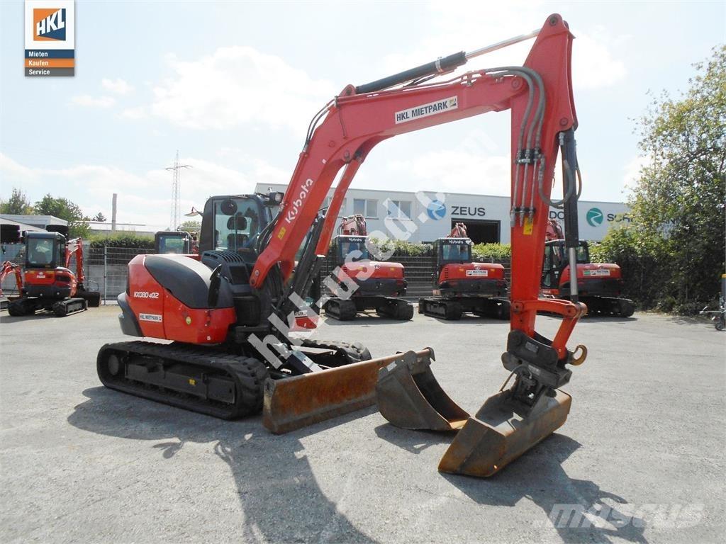 Kubota KX 080-4 Minigraafmachines < 7t