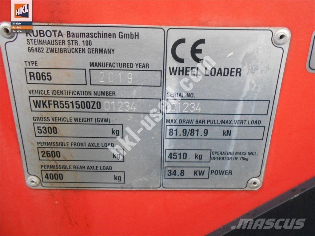 Kubota R 065 Wielladers