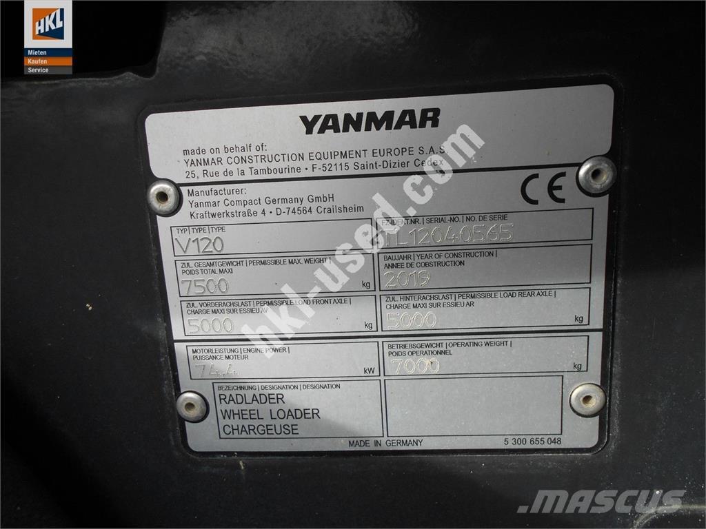 Yanmar V 120 Wielladers