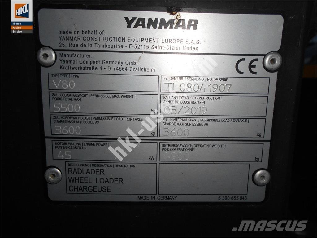 Yanmar V 80 Wielladers