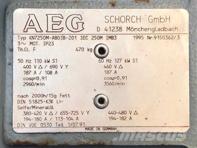 110/127 kW AEG E-Motor Motoren