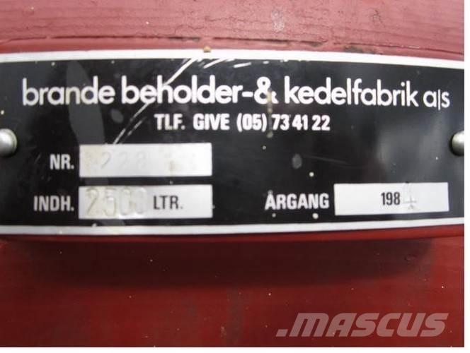  2500 L Tank Overige componenten