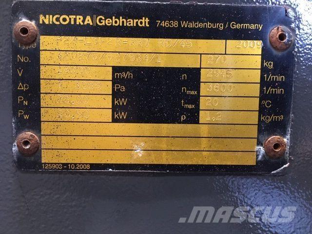  Blæser med e-motor Overige componenten