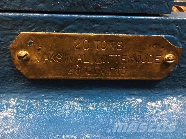  Donkraft, 20 ton mekanisk Overige componenten