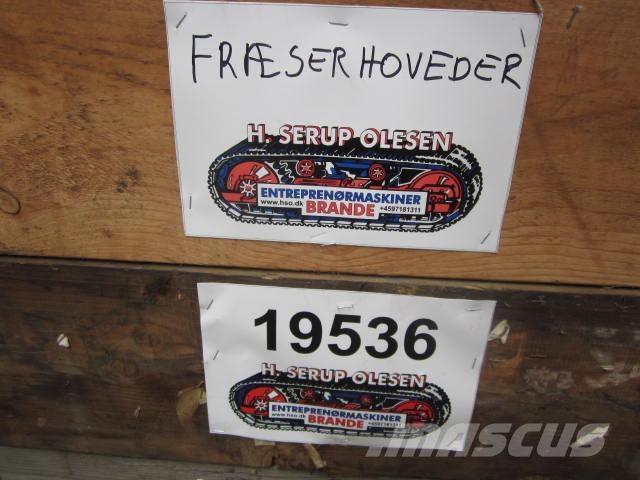  Fræsehoveder, diverse Overige componenten