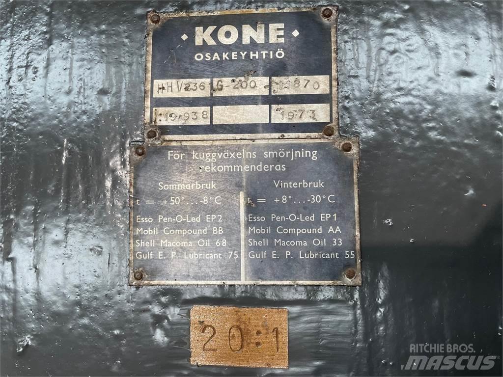 Kone Type HHV236 gear - 20:1 Versnellingsbakken