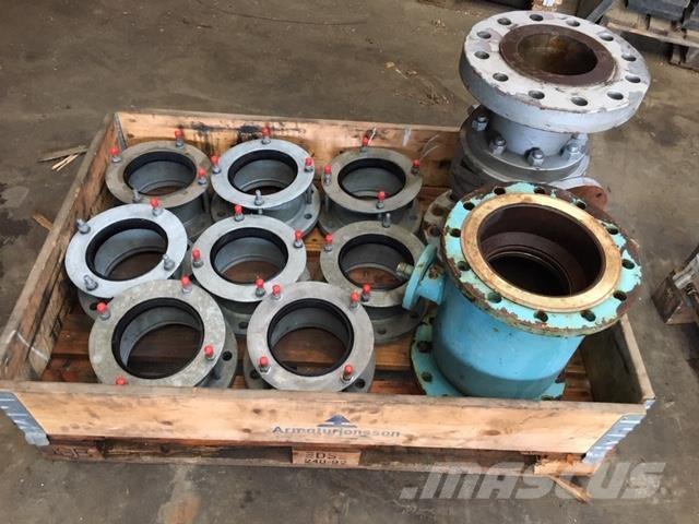  Kugleventiler med flanger Overige componenten