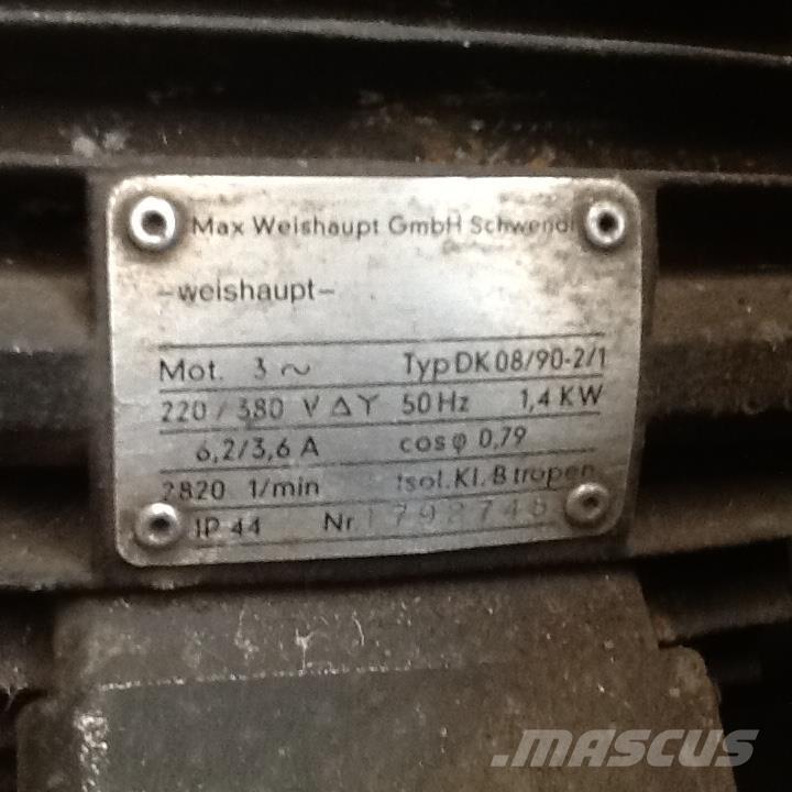  Oliefyr Weishaupt Overige componenten