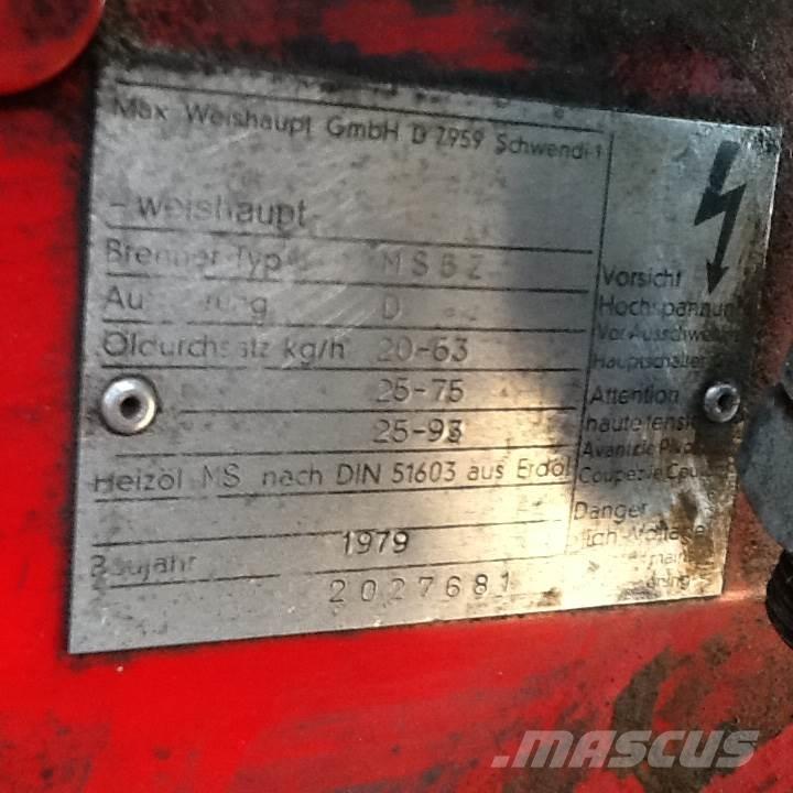  Oliefyr Weishaupt Overige componenten