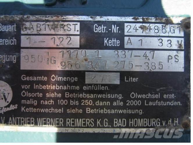  P.I.V. gear Type GA B1VERST Versnellingsbakken