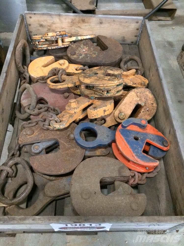  Pladeklør, diverse 1 palle Kranen onderdelen en gereedschap