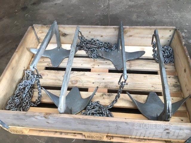  Plovankre - 4 stk - med kæde Werkboten en pontons