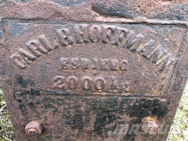  Rammeslag ca. 2000 kg Overige componenten