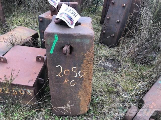  Rammeslag ca. 2050 kg Overige componenten