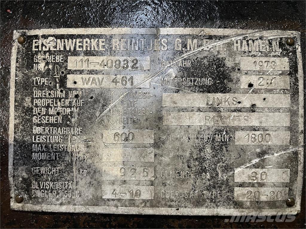 Reintjes WAV 461 Gear Versnellingsbakken