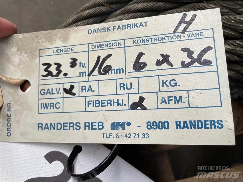  Stålwire Ø16 mm Kranen onderdelen en gereedschap