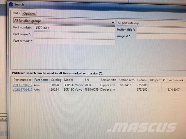  Stik Volvo ECR50D Overige componenten