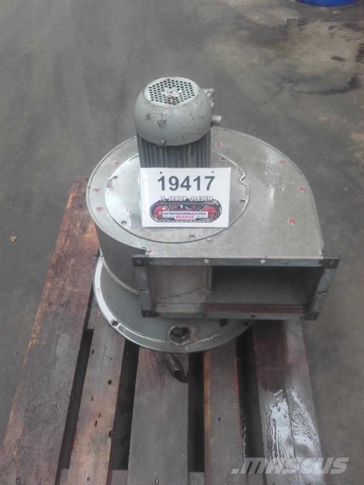  Ventilator med filter Overige componenten