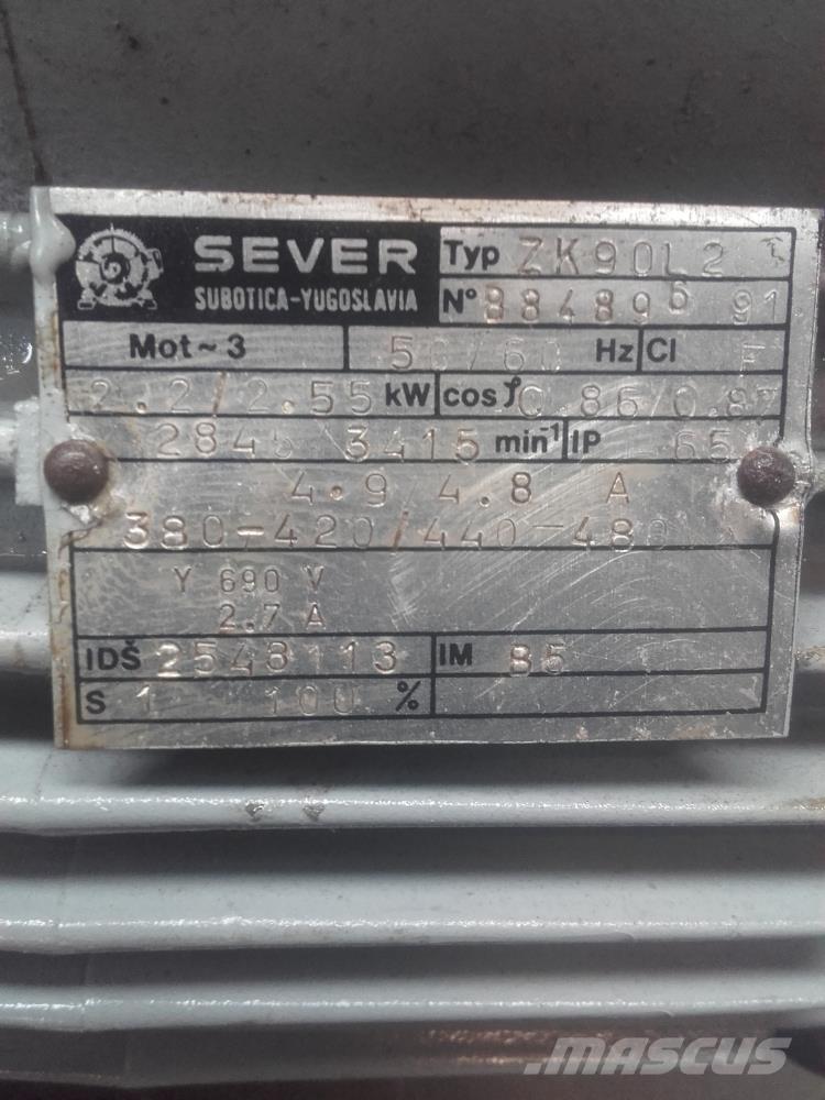  Ventilator med filter Overige componenten