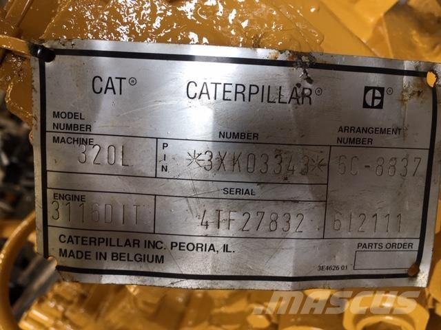  Ventilblok ex. Cat 320L Overige componenten