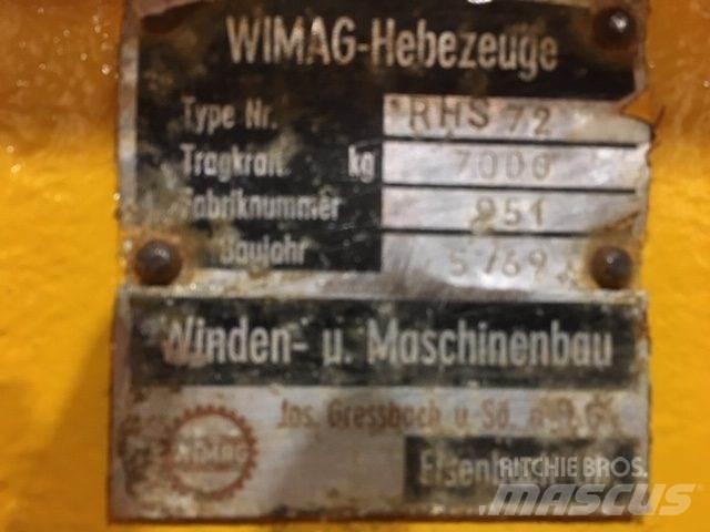  Wimag RHS72 løfteåg - 7 ton Kranen onderdelen en gereedschap