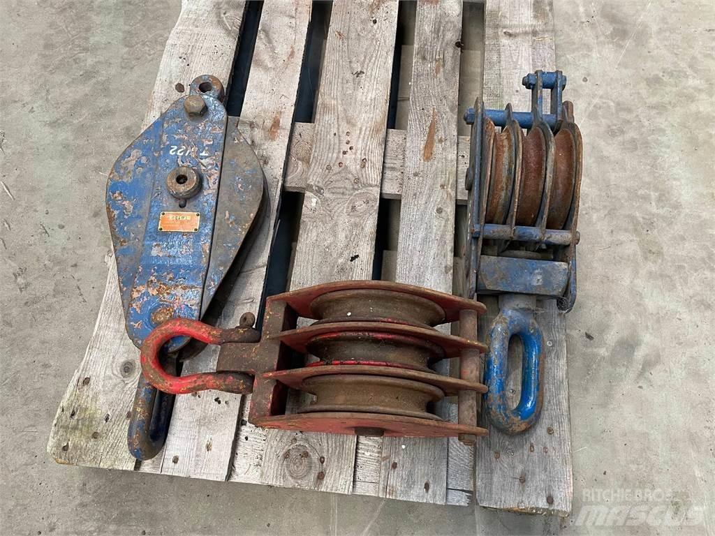  Wireblokke - 3 stk. Kranen onderdelen en gereedschap