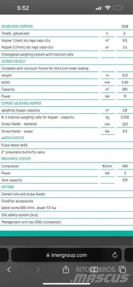 Imer oruready xs Overige componenten