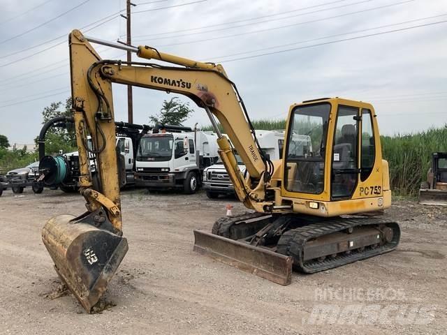 Komatsu PC75R Rupsgraafmachines