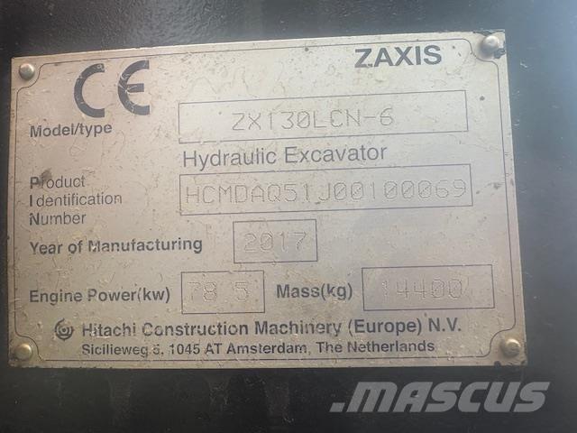 Hitachi ZX130-6 Rupsgraafmachines