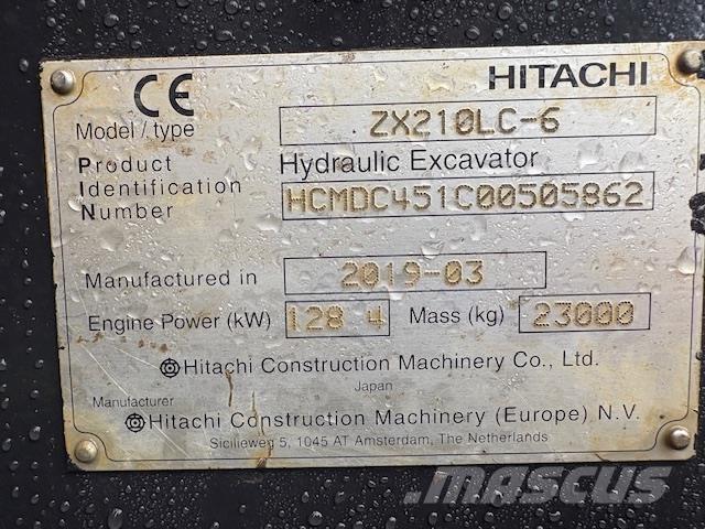 Hitachi ZX210LC-6 Rupsgraafmachines