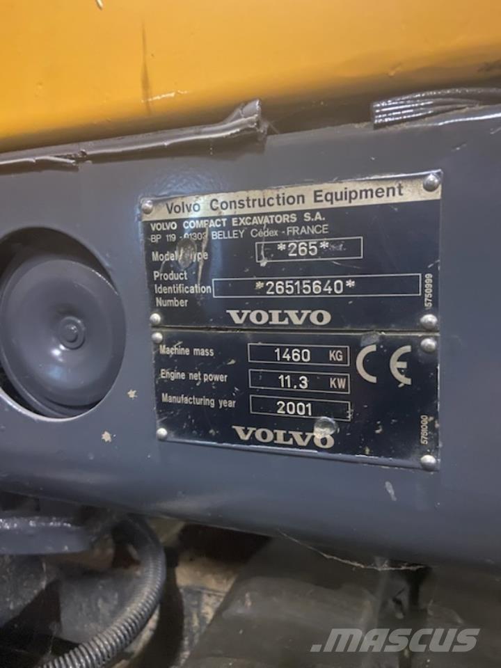 Volvo EC 15 Minigraafmachines < 7t