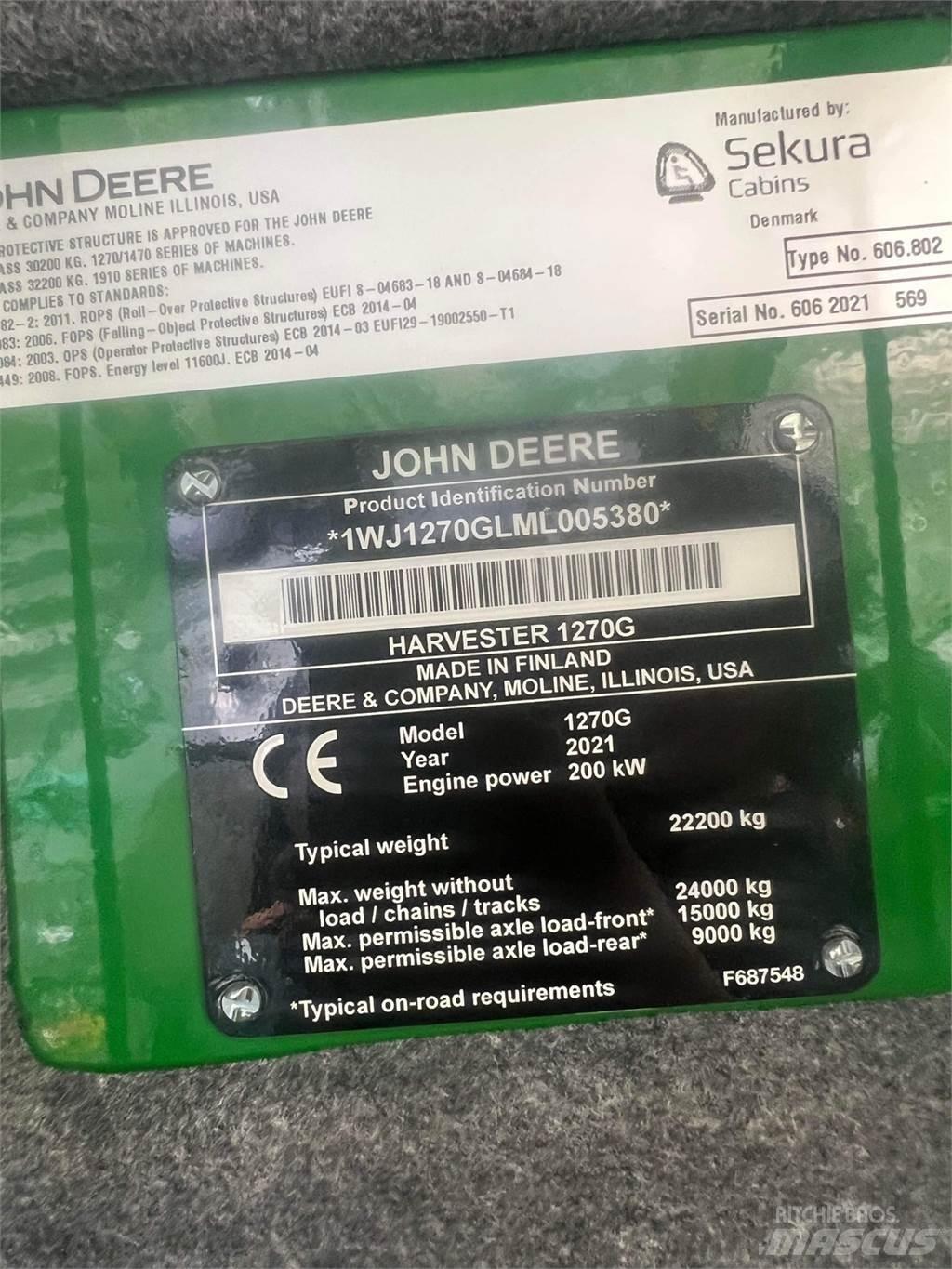 John Deere 1270G Harvesters