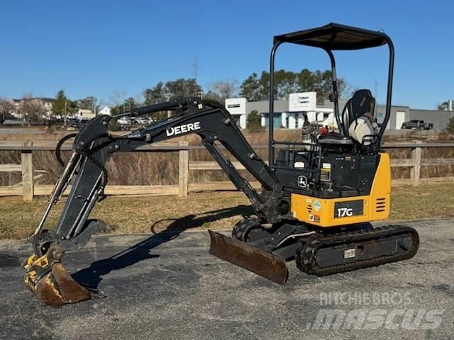 John Deere 17G Minigraafmachines < 7t