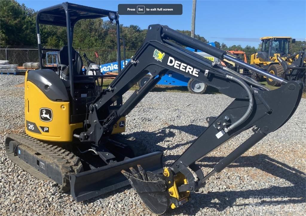John Deere 26 P Minigraafmachines < 7t