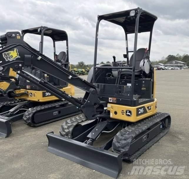 John Deere 26 P Minigraafmachines < 7t