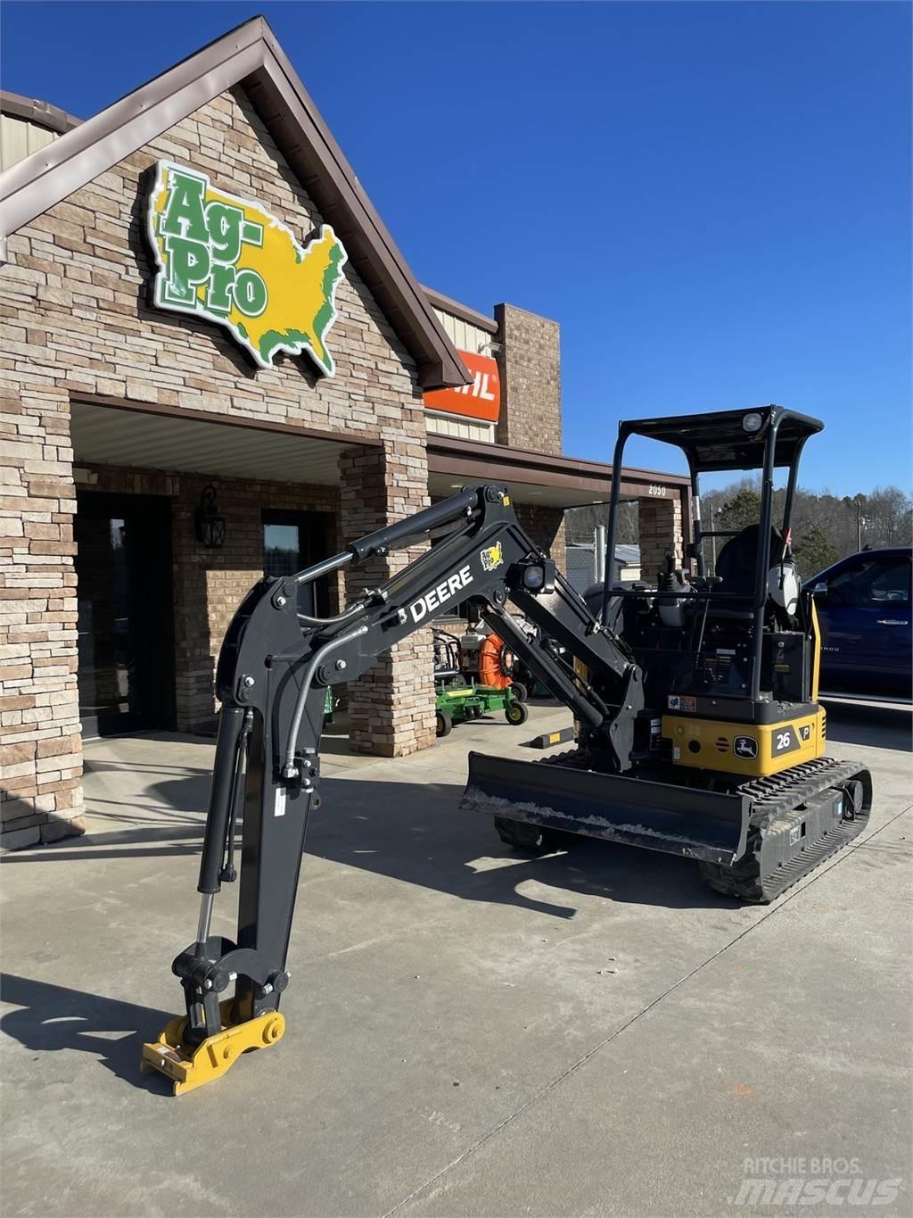 John Deere 26 P Minigraafmachines < 7t