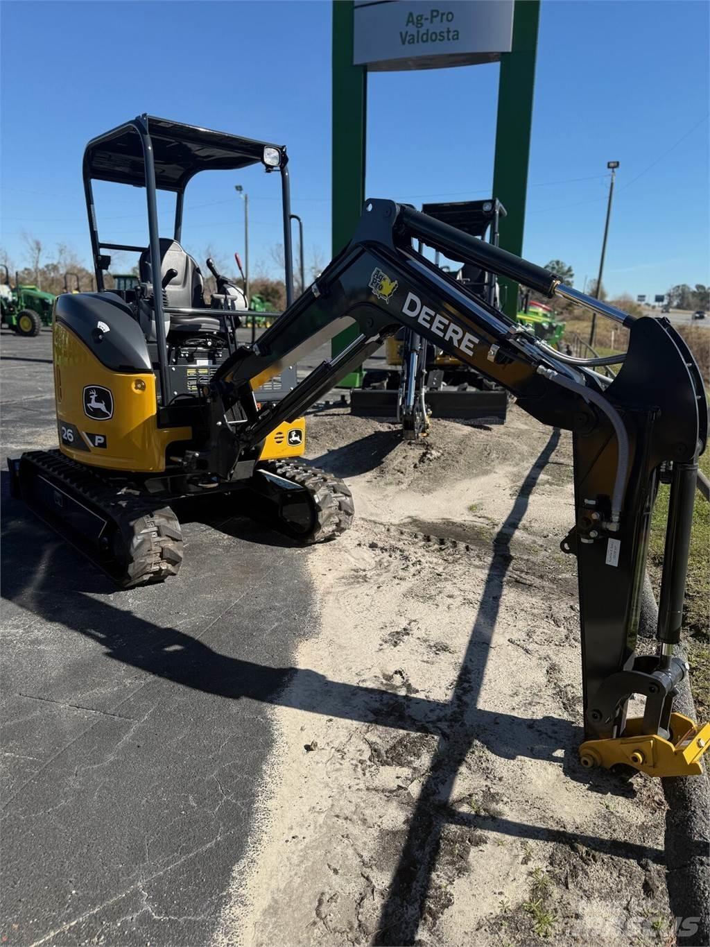 John Deere 26 P Minigraafmachines < 7t