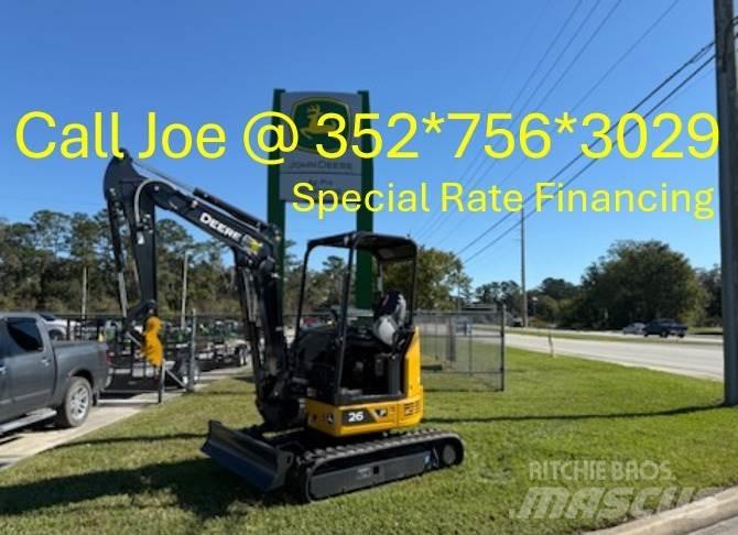 John Deere 26 P Minigraafmachines < 7t