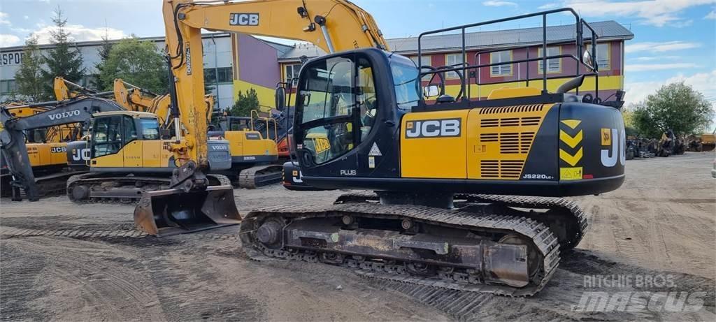 JCB JS220LC Plus + Rupsgraafmachines