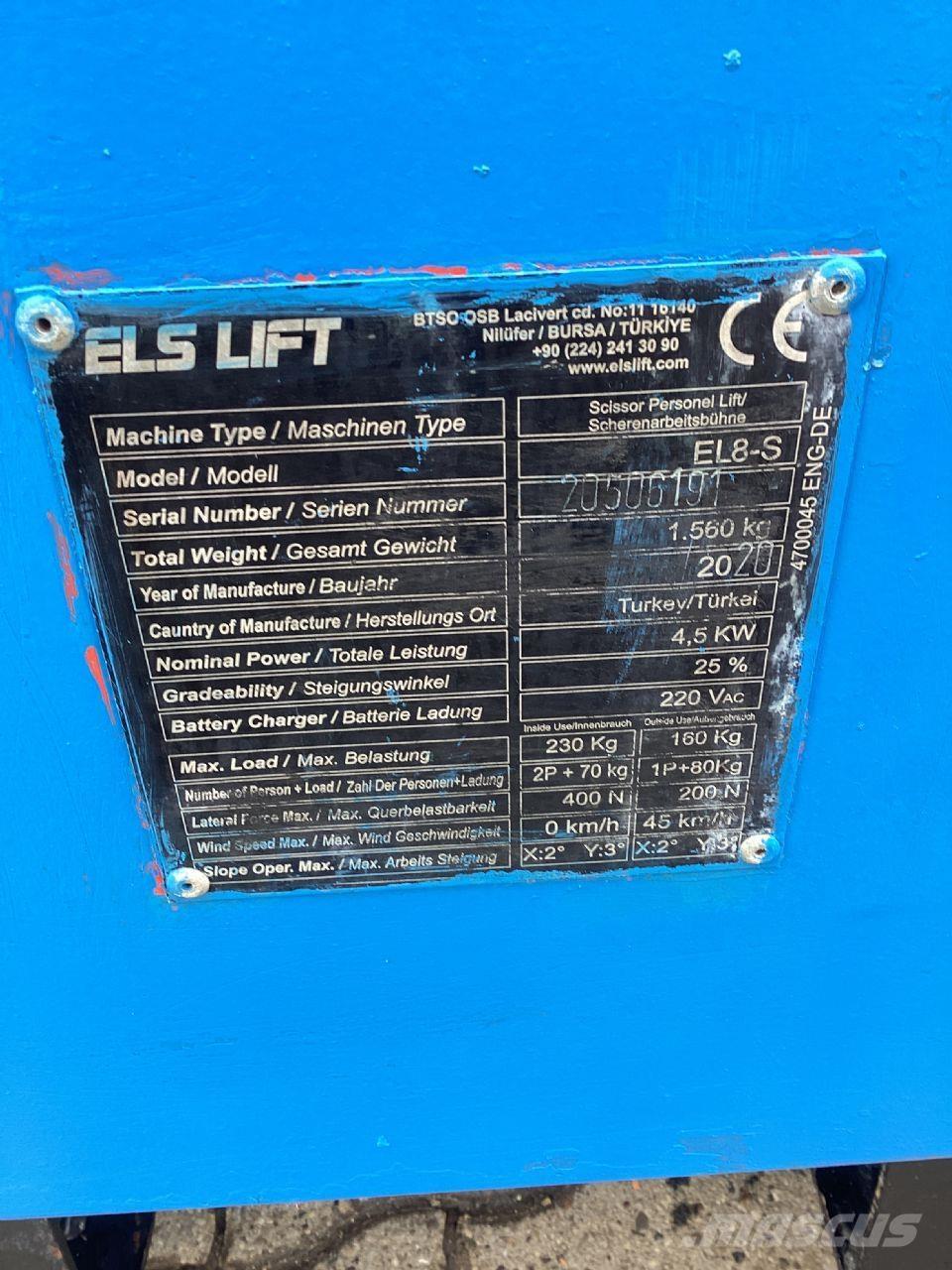 ELS LIFT EL8-S Schaarhoogwerkers