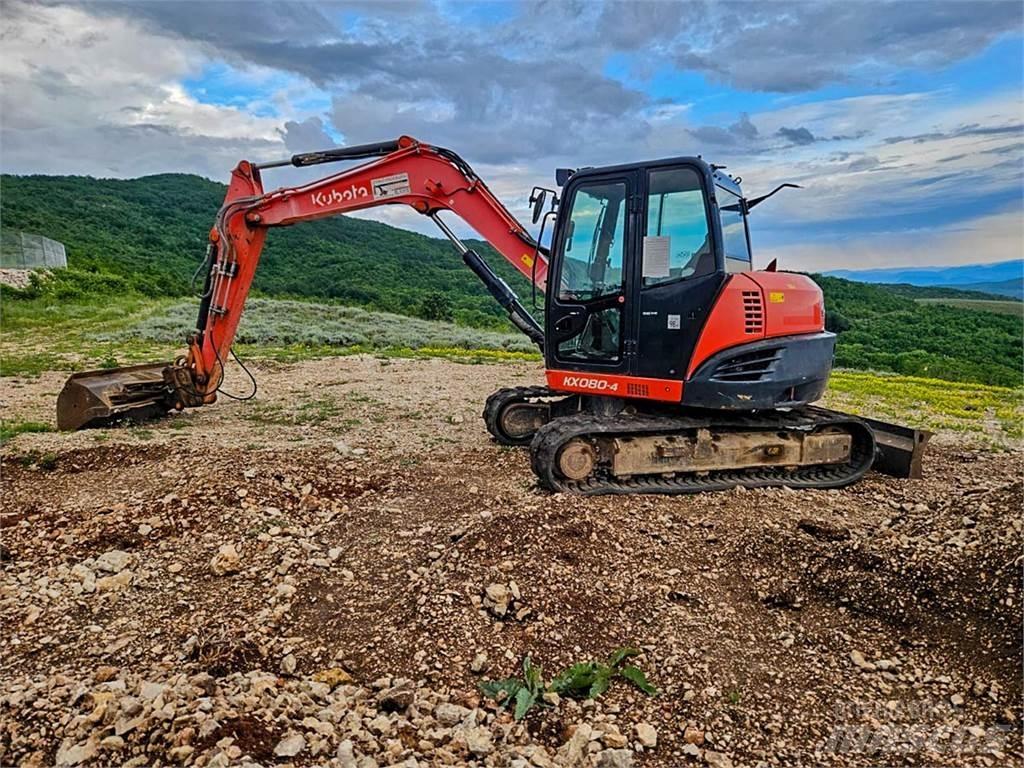 Kubota KX080-4 Minigraafmachines < 7t