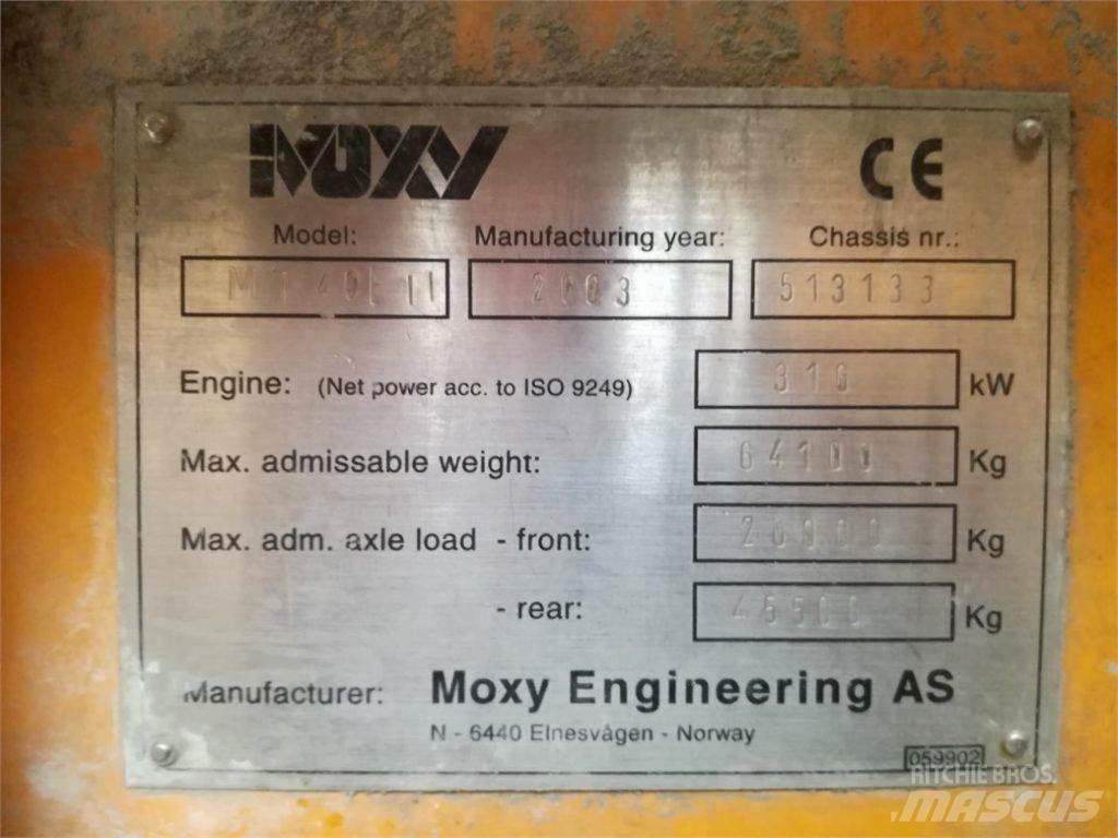 Moxy MT 40B Knik dumptrucks