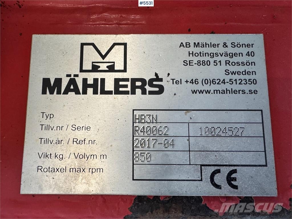 Mählers HR3N Sneeuwschuivers en -ploegen