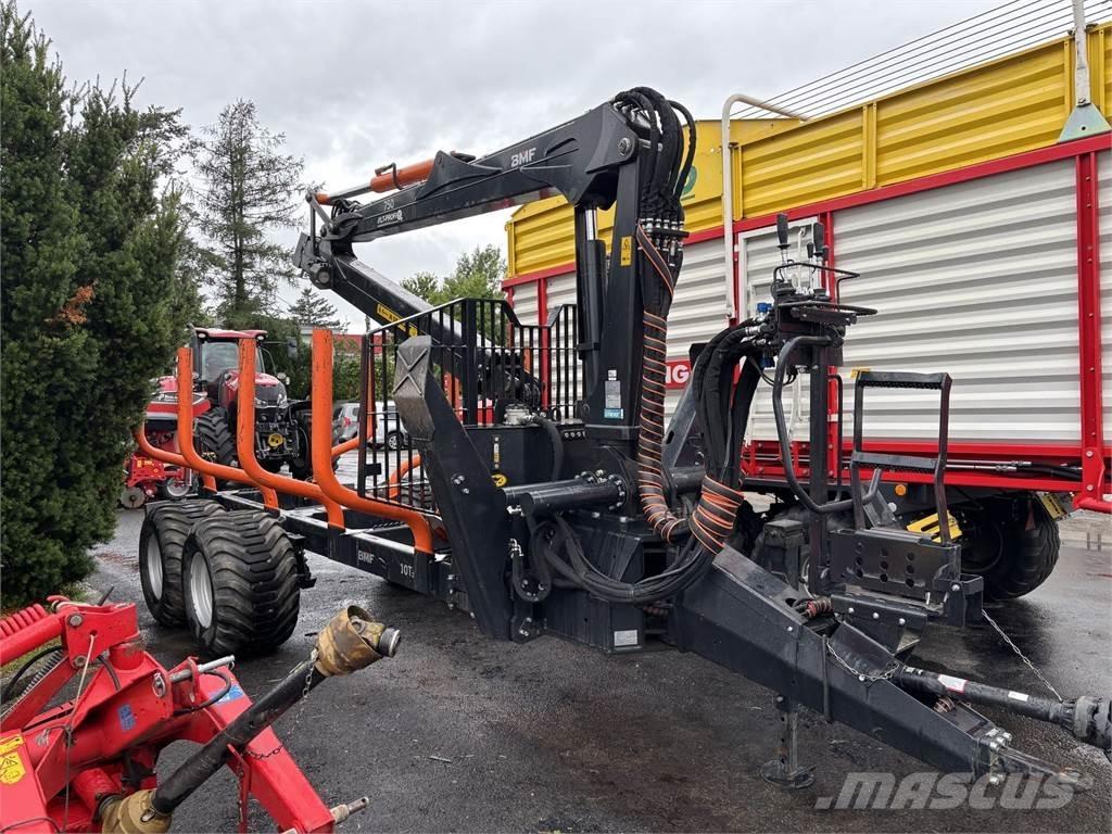 BMF 10T2+750Kran Bosbouwaanhangers