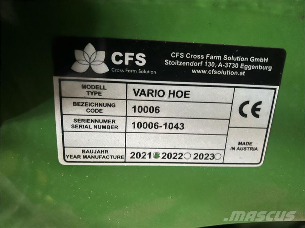  CFS Varihoe 620 Overige zaaimachines