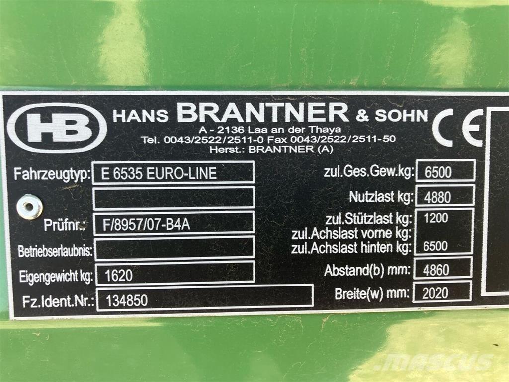  E 6535 Euro-Line Overige aanhangers