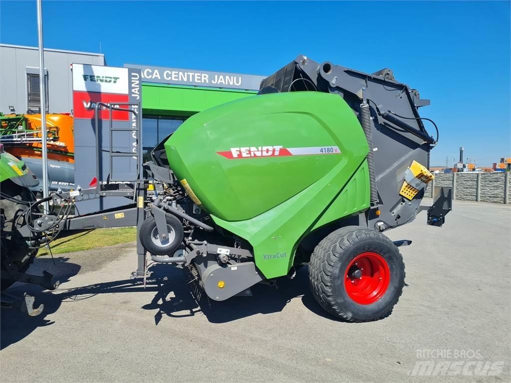 Fendt 4180 V XTRA Ronde-balenpersen
