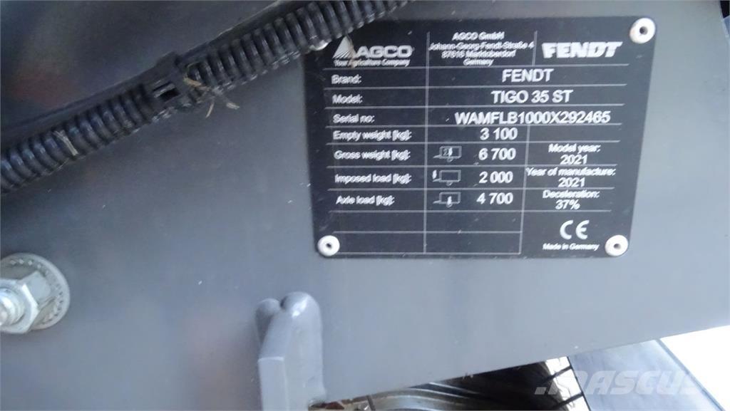 Fendt Tigo Opraapwagens