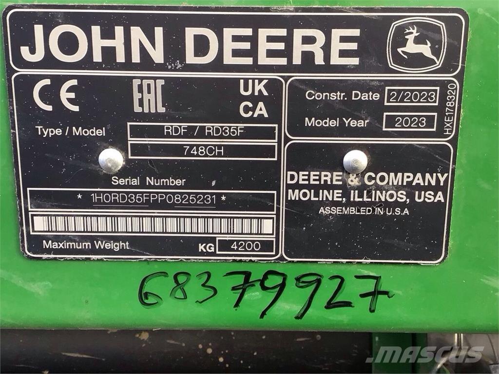 John Deere S 780 Maaidorsmachines