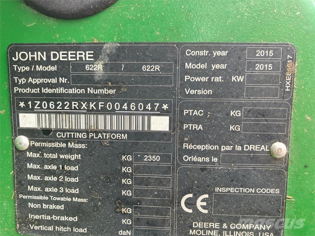 John Deere W660 HM Maaidorsmachines